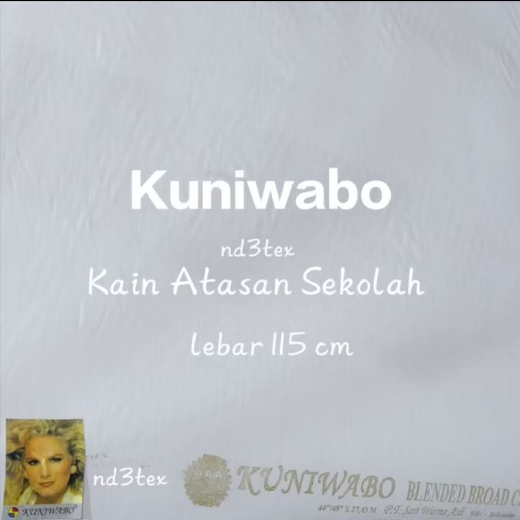 (roll=30y) Kain Seragam Putih - TC Nyonya Kuniwabo