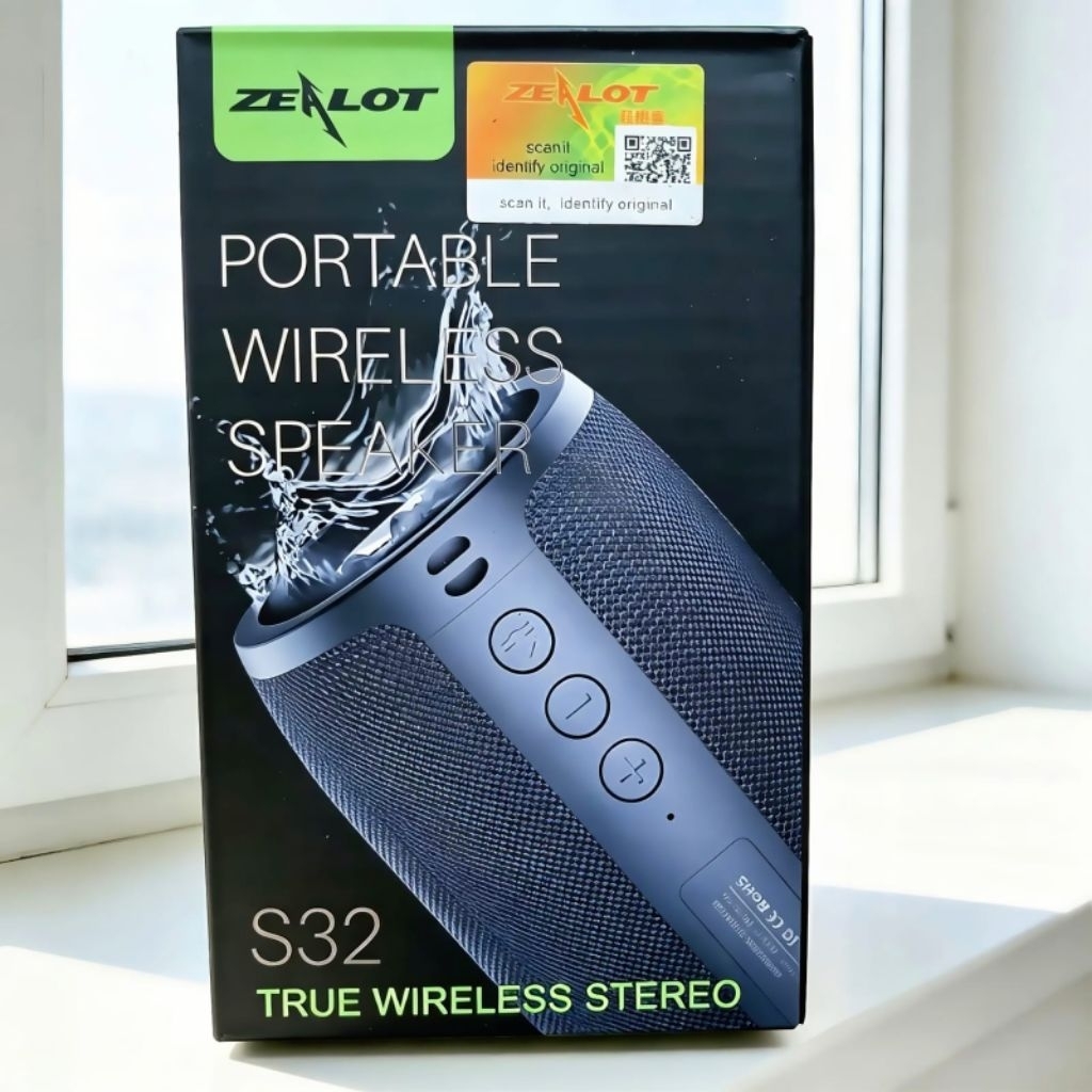Zealot S32 Portable Wireless Speaker Stereo 3D AUX Big Bass Subwoofer 5W Bluetooth Original Garansi 