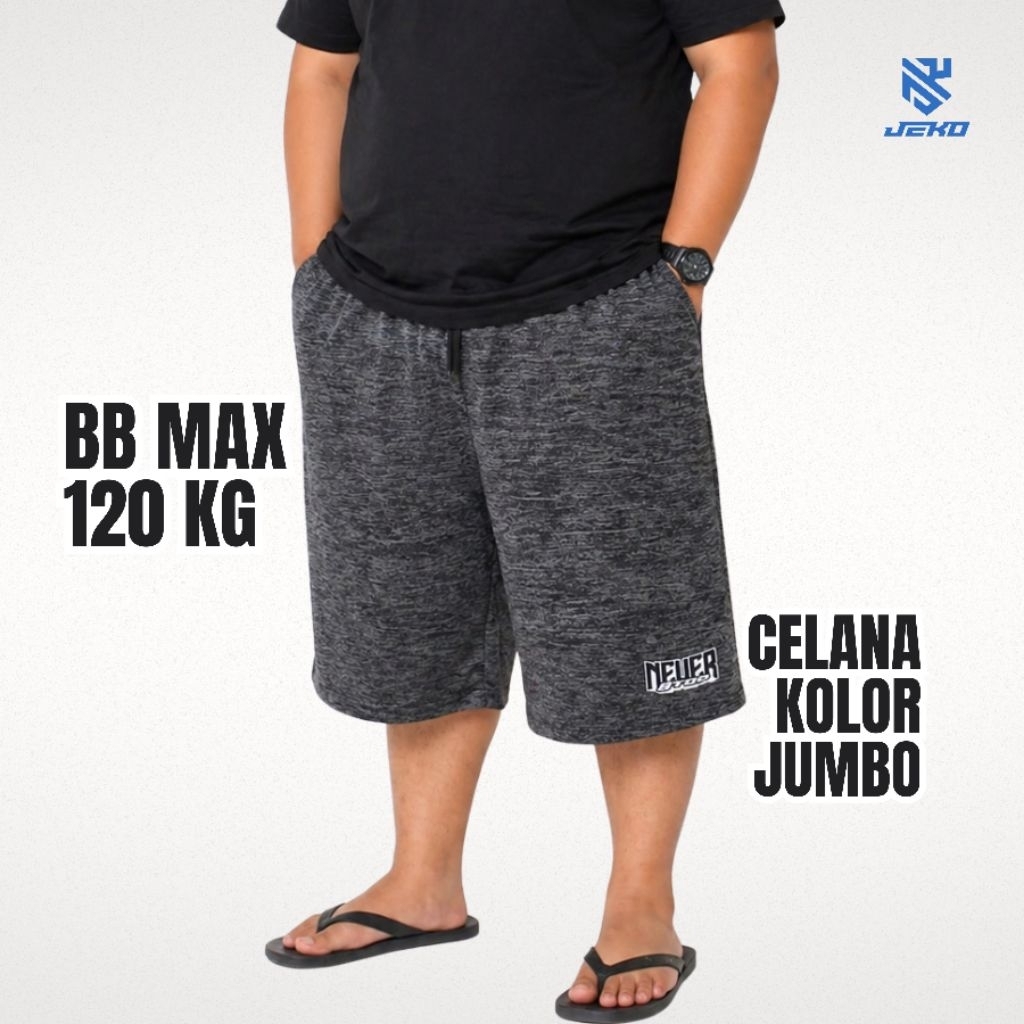 Celana Pendek Kolor Jumbo Pria Cowok Dewasa Big Size Premium Tebal Harian Santai Bapak Bapak Bawah L