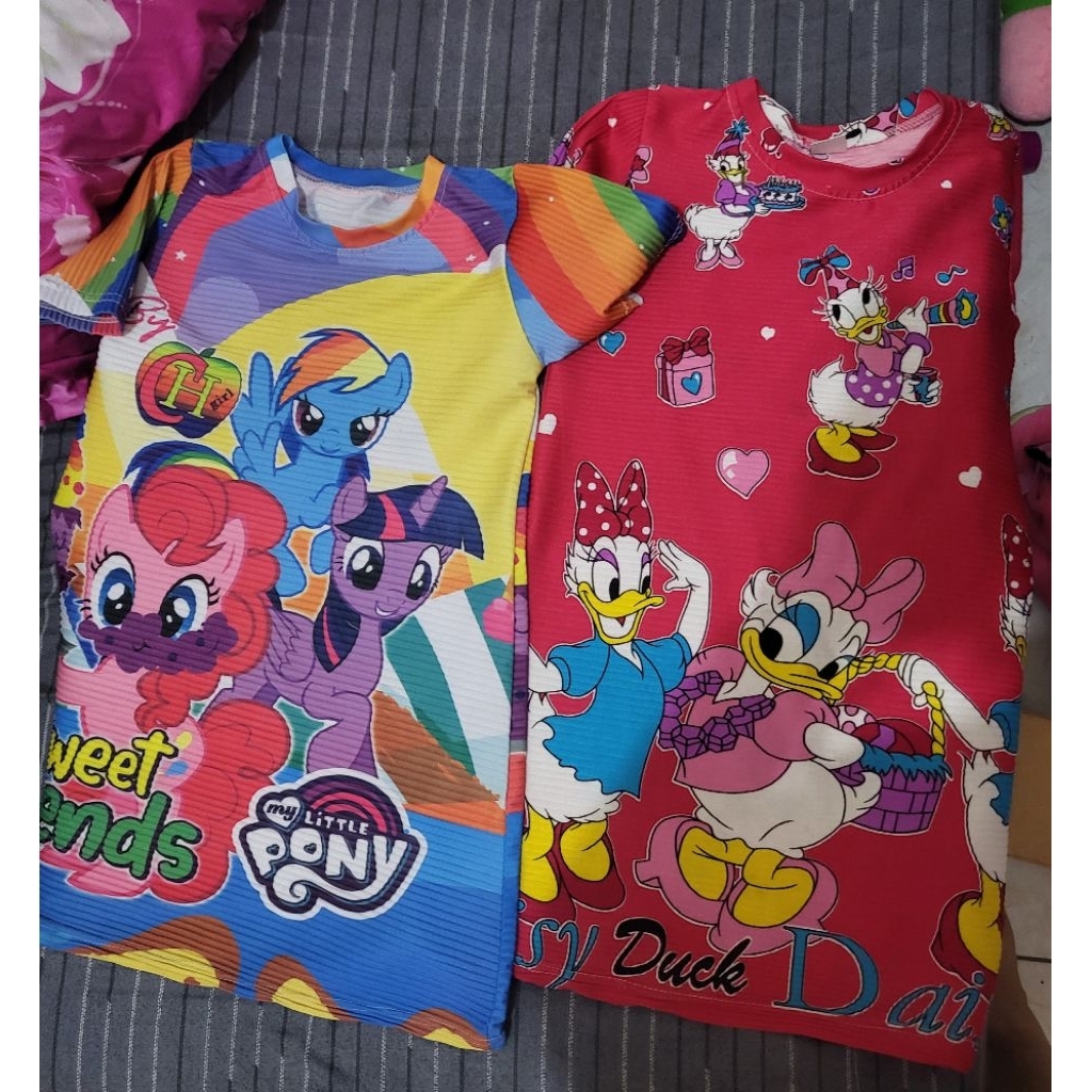 PRELOVED 2 Baju / Dres turun naik anak perempuan usia 4 - 6 tahun