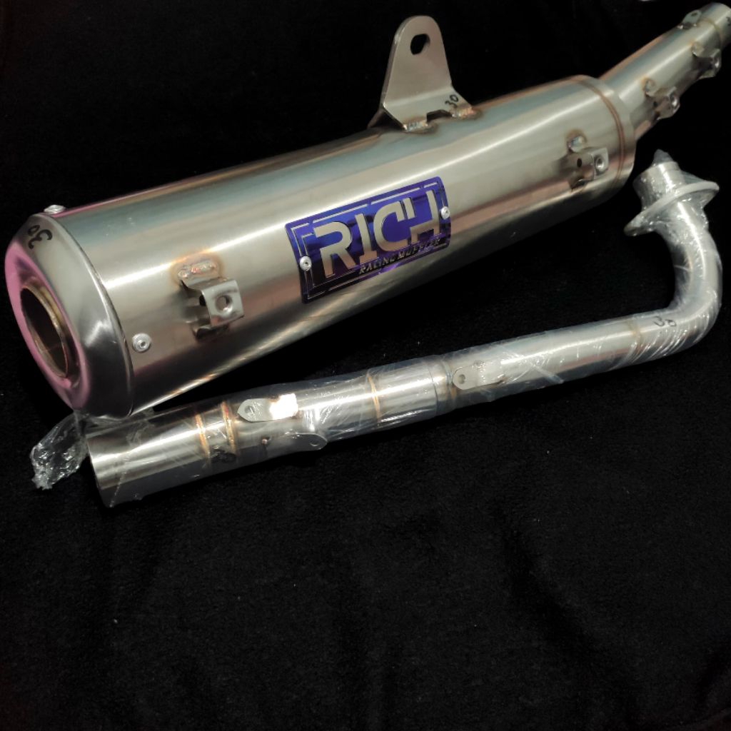 Knalpot original Rich standar Racing Jupiter Z old,Burhan Vega R ZR ngebas adem