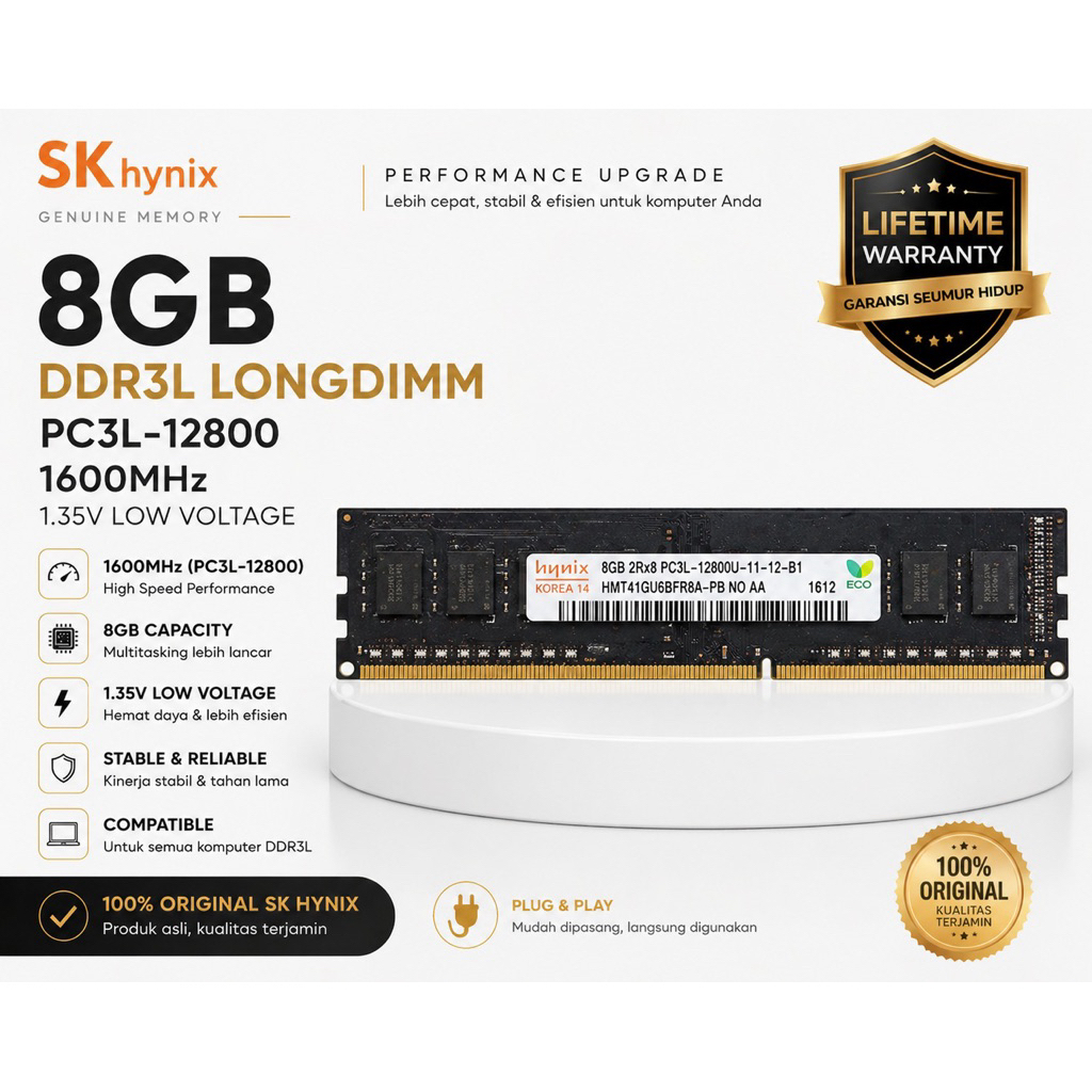 RAM PC DDR3 8GB Hynix