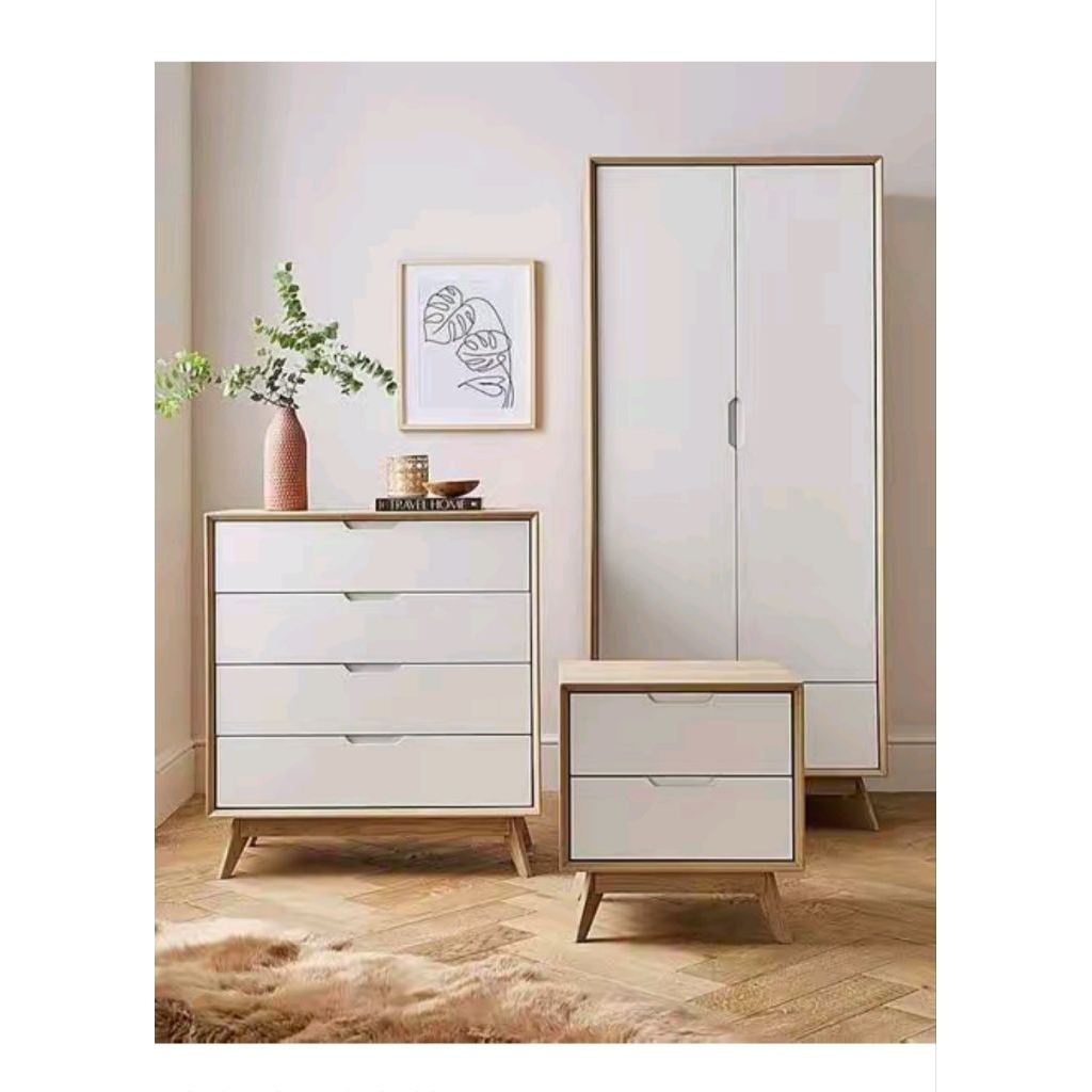 paket minimalis kayu jati great A1 solid, Almari pakaian, bufet pendek, nakas kecil jati solid