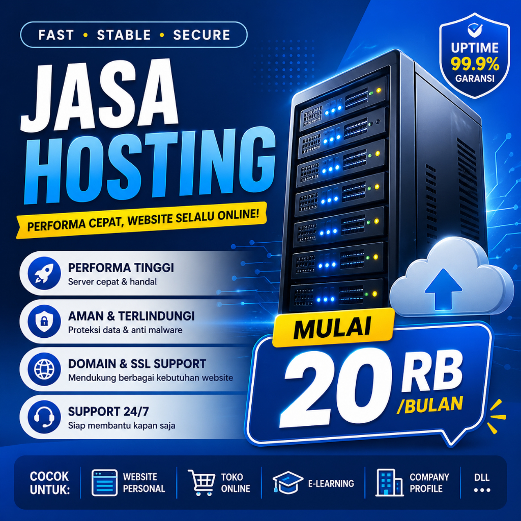 Jasa Hosting Murah Unlimited SSD  | Langsung Hosting | UMKM dan Bisnis Online | Mulai 20RB/Bulan