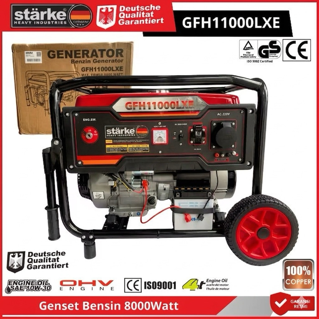 STARKE GFH11000LXE Mesin Genset Listrik Genset Bensin Generator Genset 8.000Watt GFH11000 LXE