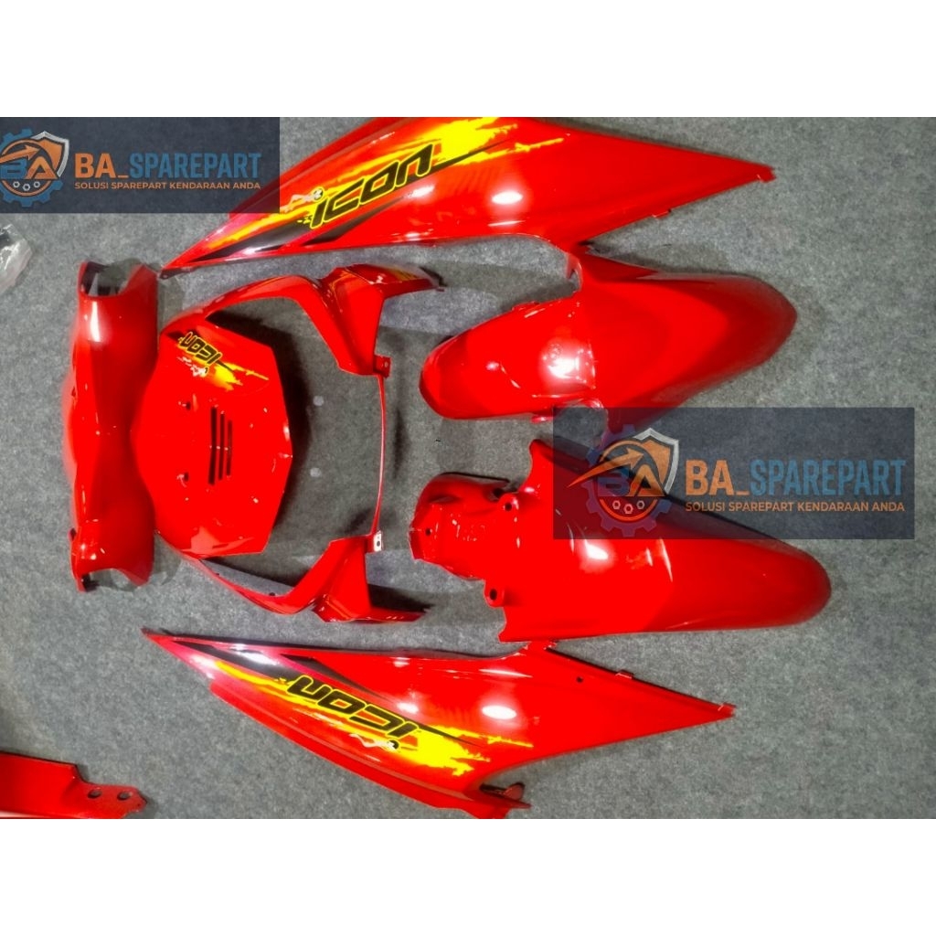 Cover Full Body Halus Honda Beat Karbu Beat Karbu Lama Th 2008 2009 2010 2012 Warna Merah Cabe plus 