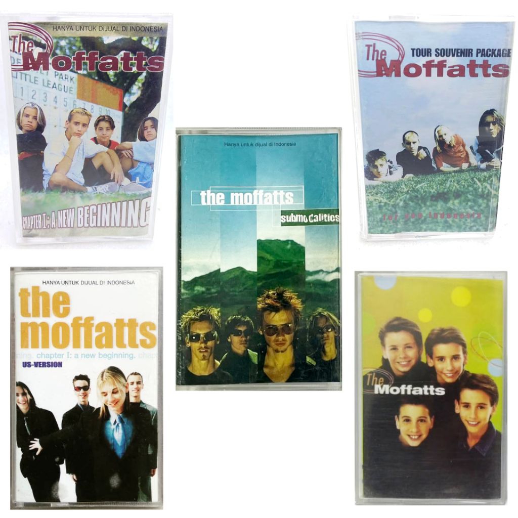Kaset pita THE MOFFATTS - chapter 1 a new beginning - submodalities - tour souvenir package for indo