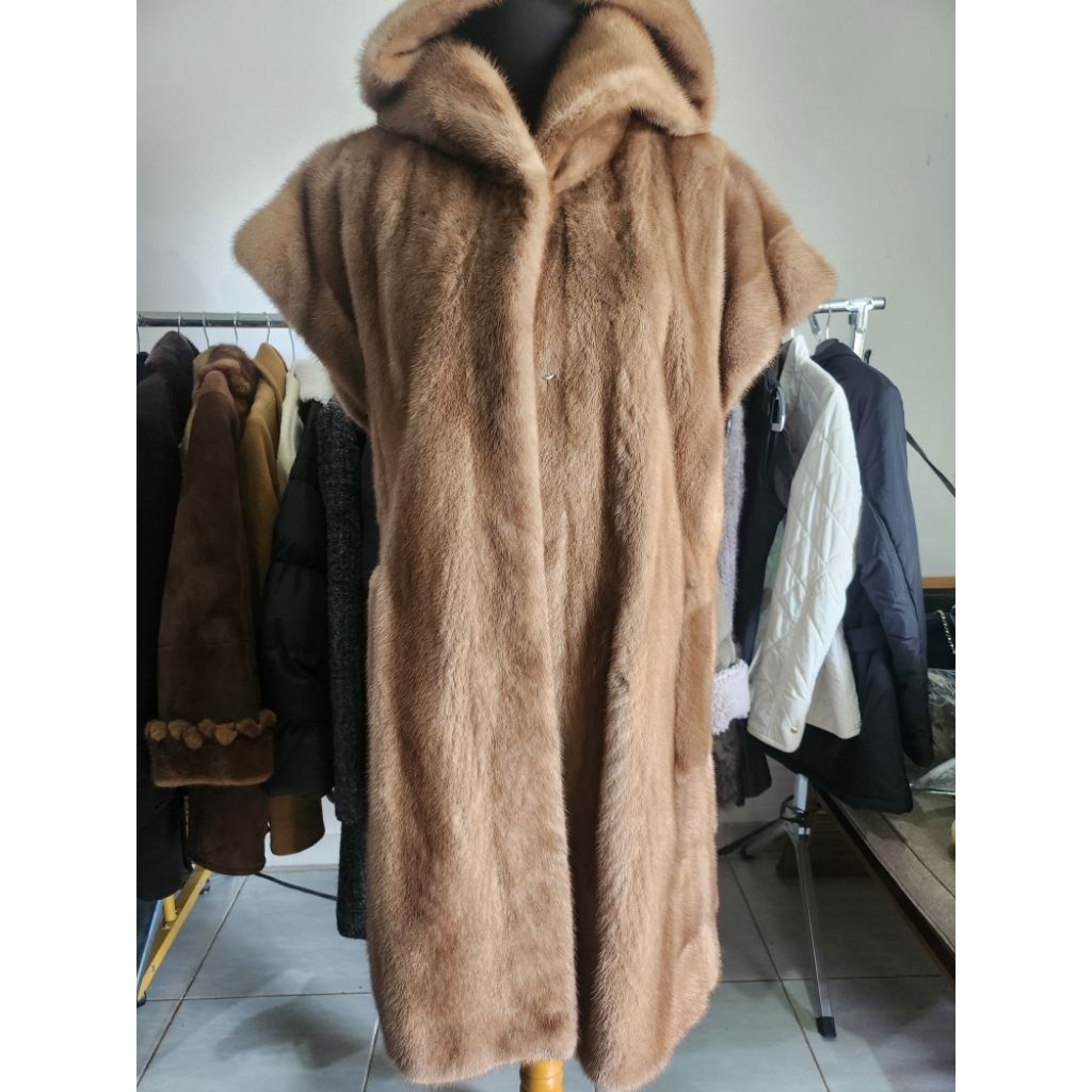 Outer pria wanita berhodie bulu bulu