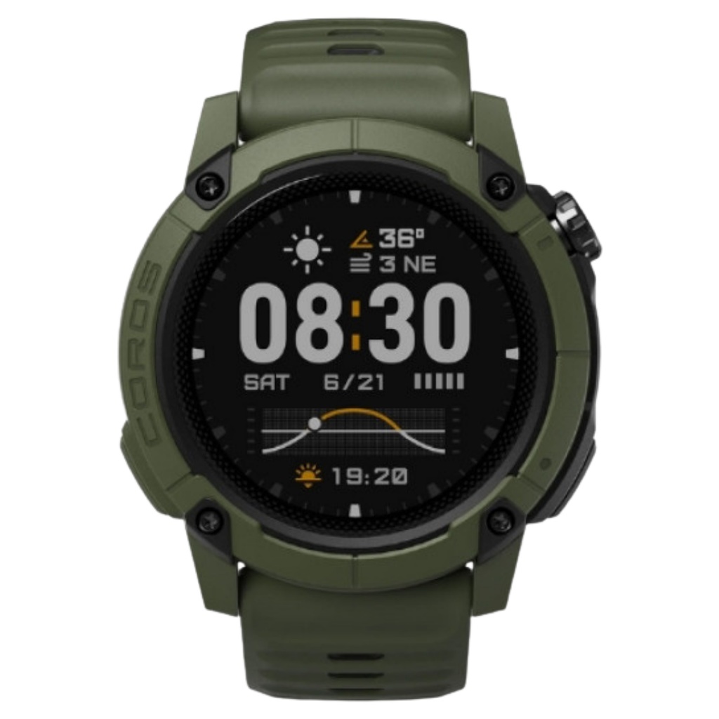 Galery Jam Tangan Coros Nomad Green Silicone Strap