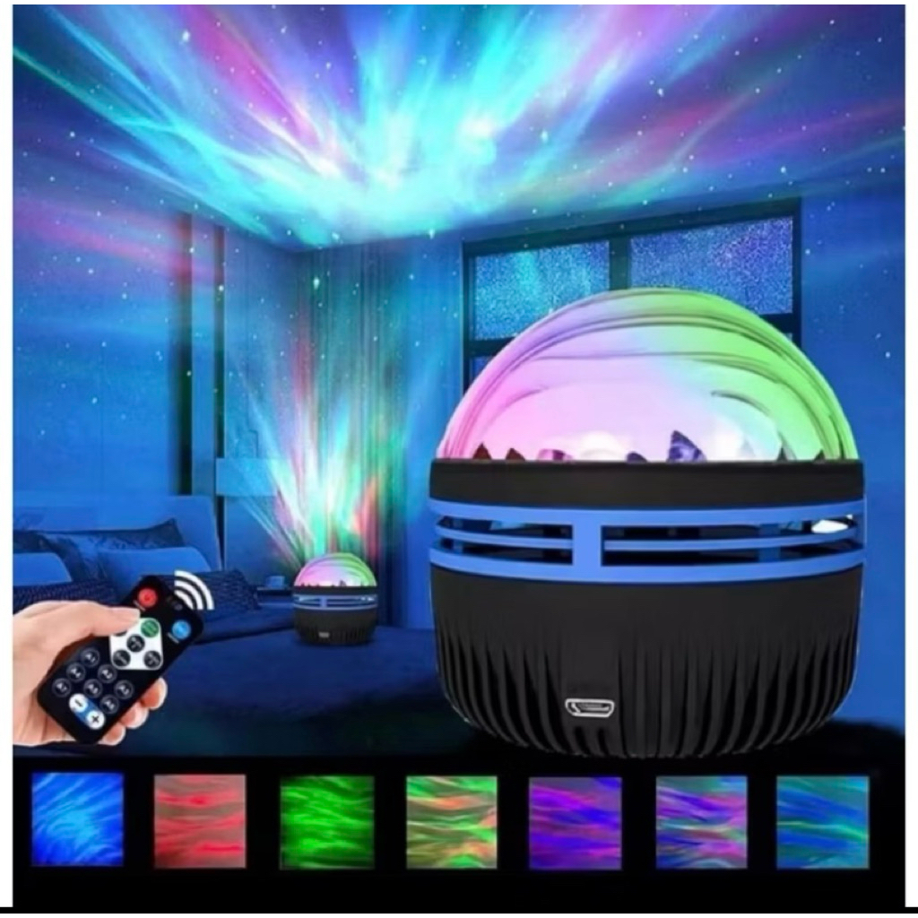 Lampu proyektor aurora  mini  lamp lampu galaksi aurora mini lampu tidur aurora  Q6