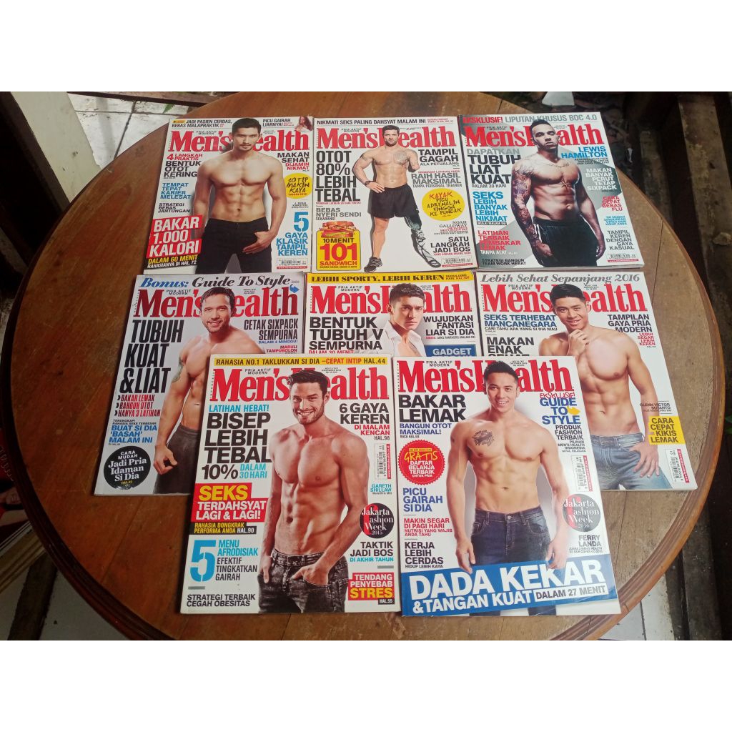 Cabutan Majalah Men's Health Indonesia Original (majalah kesehatan/pria)