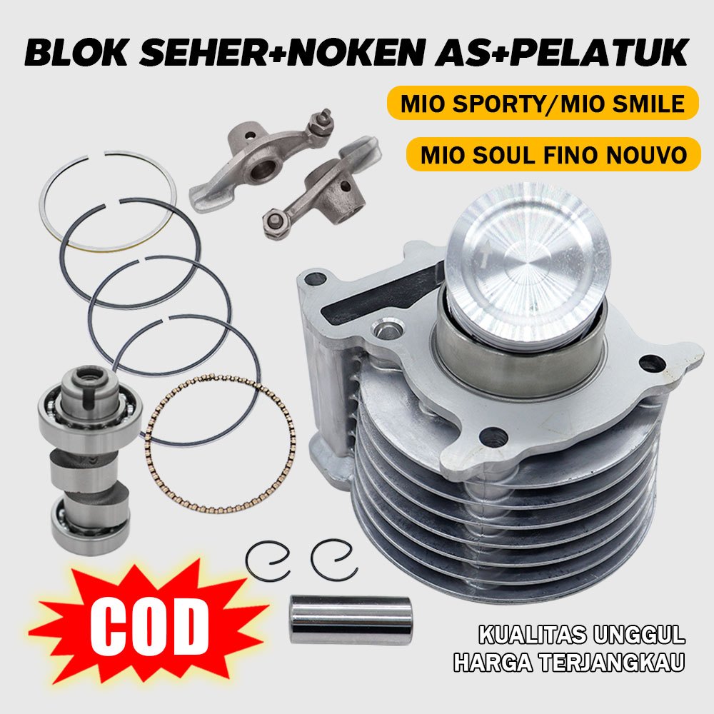 Blok bore up mio set tinggal pasang Pnp mio sporty smile fino nouvo set noken as paket