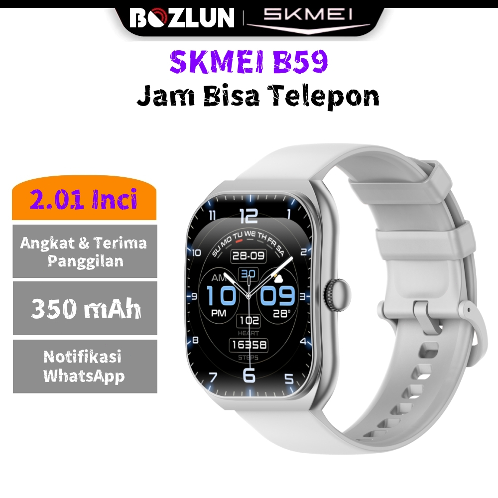 SKMEI B59 Jam Tangan Pintar  TFT  Screen  IP67 Tahan Air Baterai 350mAh Jam Olahraga Bluetooth Sehat