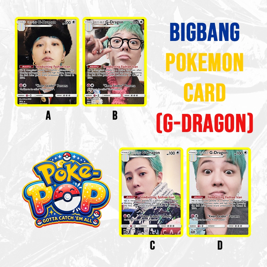 BIGBANG POKEMON PHOTOCARD