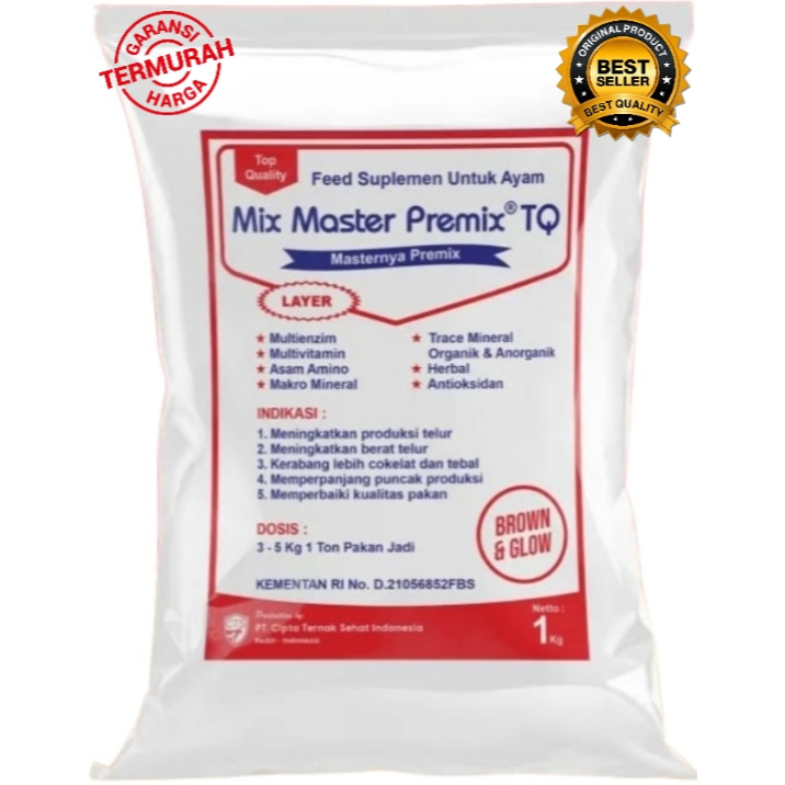 Mix Master Premix Layer TQ Masternya Premix Ayam Petelur
