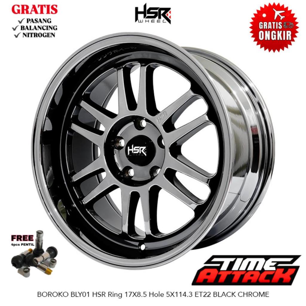 Velg Mobil XL7 R17 HSR Wheel Boroko Bly01 Velg HSR Ring 17