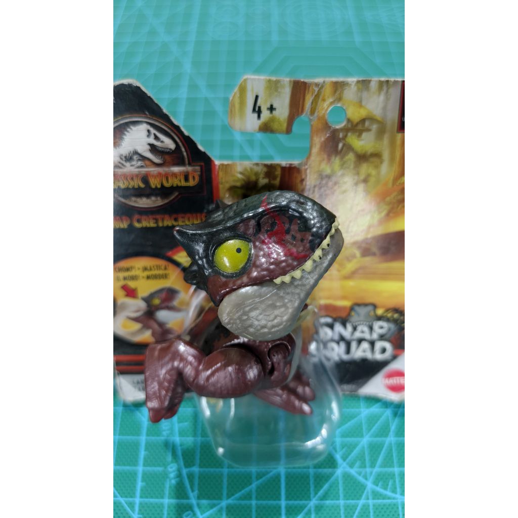 Jurassic World Snap Squad Carnotaurus Mini Figure Original Mattel Dino