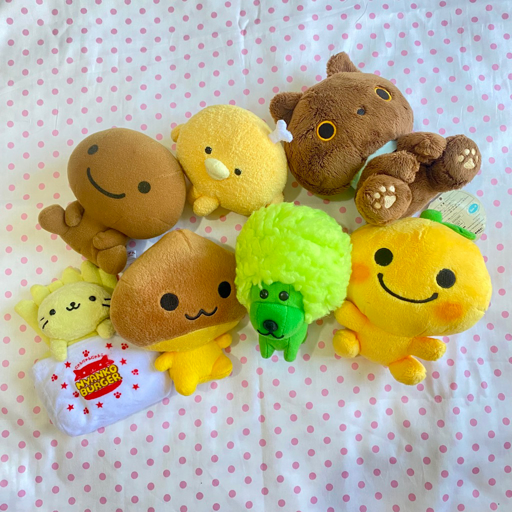 San-X Unique Rare Characters Afroken Afrodog Kogepan Kutushita Nyanko Mikan Bouya Amagurichan Nyanko