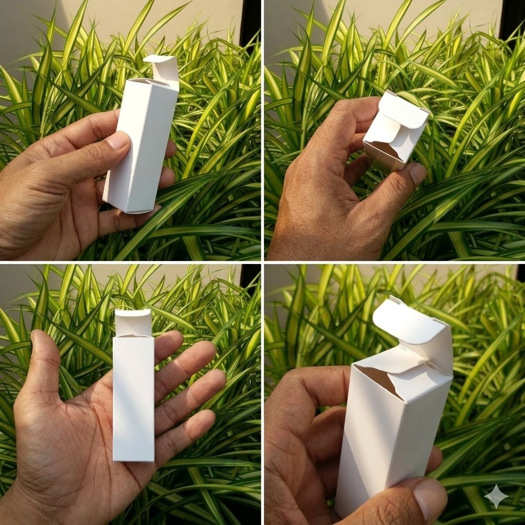 Box/ dus/ kemasan parfum 10ml polos putih murah