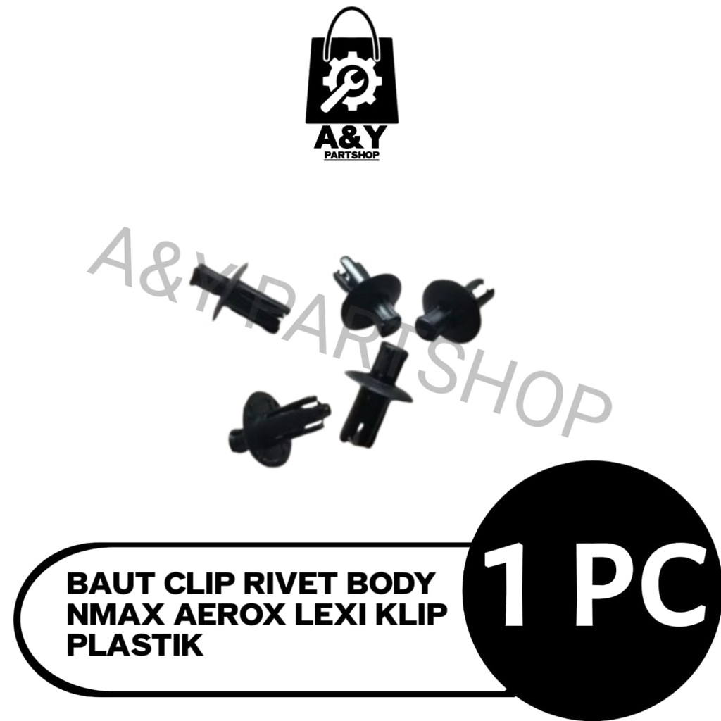 Baut klip Rivet body Nmax,Aerox,Lexi klip plastik cengkeh Ori Yamaha