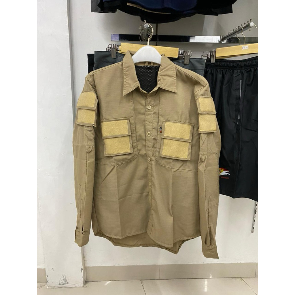 kemeja panjang ripstop