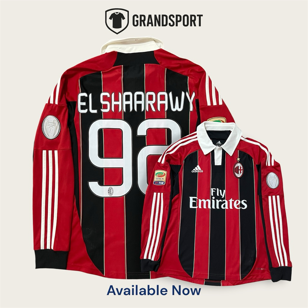 Original Jersey Ac Milan 2012/13 Home Long Sleeve