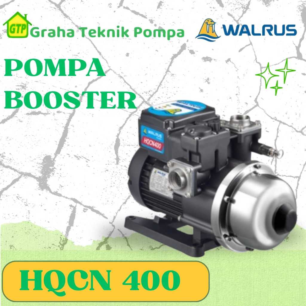 Walrus HQCN 400 Pompa Booster Pompa Untuk Air Panas Pompa Pendorong Air panas