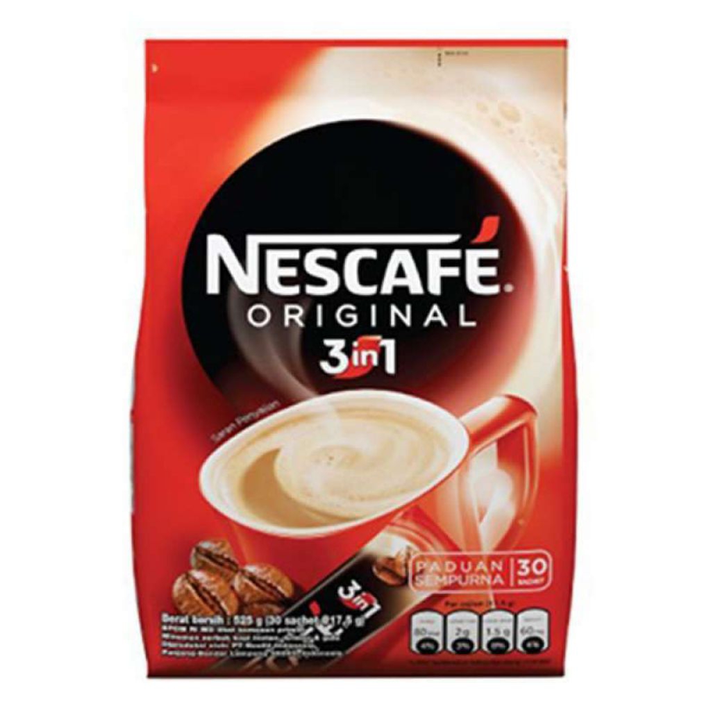 Nescafe 3 in 1 Kopi Instan Praktis 30 Sachet - Original