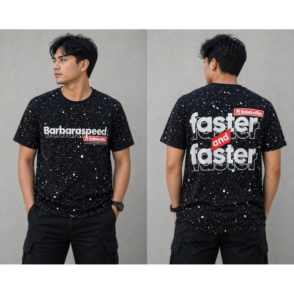 Kaos barbaraspeed priaLembut dan Adem