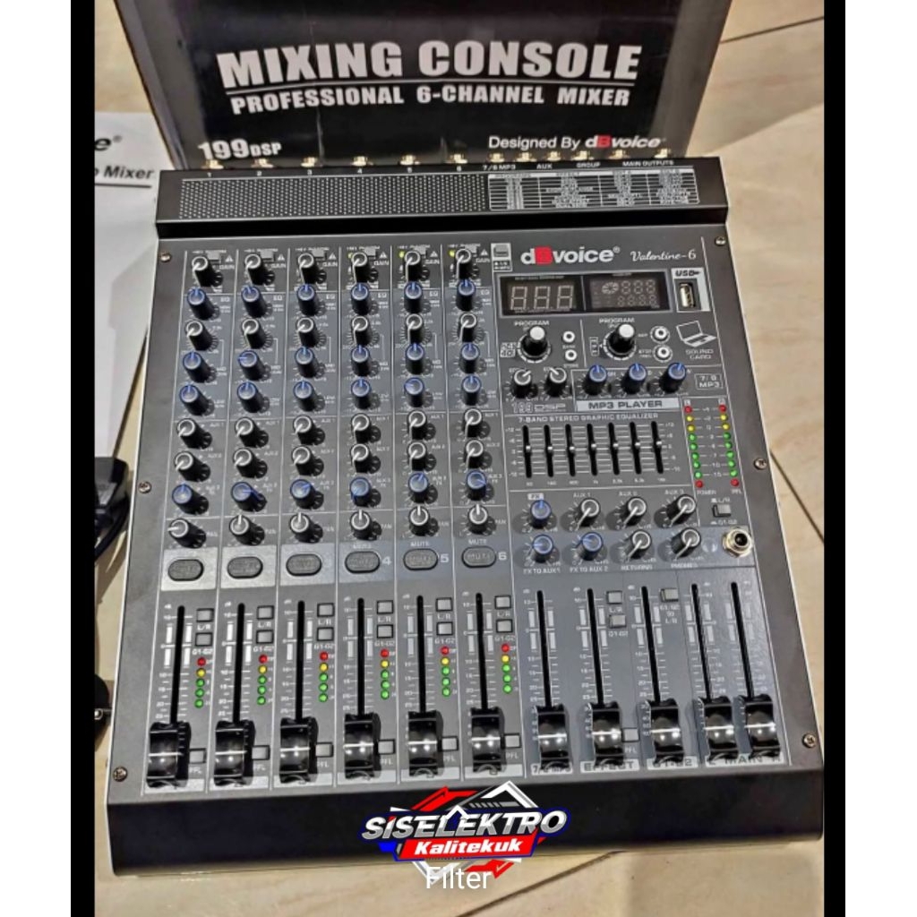 mixer DB voice valentine 6 mixer 6 Chanel DB voice valentin 6