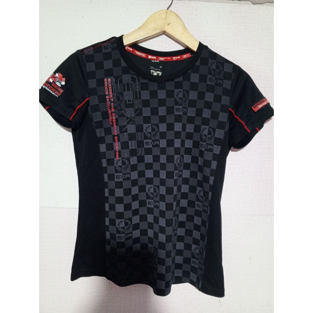 baju kaos Jersey olahraga wanita branded exr size S second