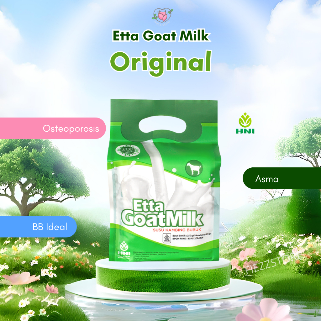 Etta Goat Milk Susu EGM Kambing HNI HPAI, Kandung 94,6% Susu Kambing Asli, EGM HNI HPAI