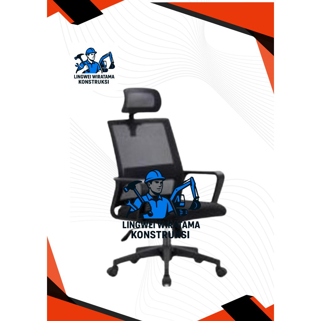 KURSI KANTOR RODA / KURSI SANDAR TINGGI / KURSI MEETING / KURSI DIREKTUR 5004#