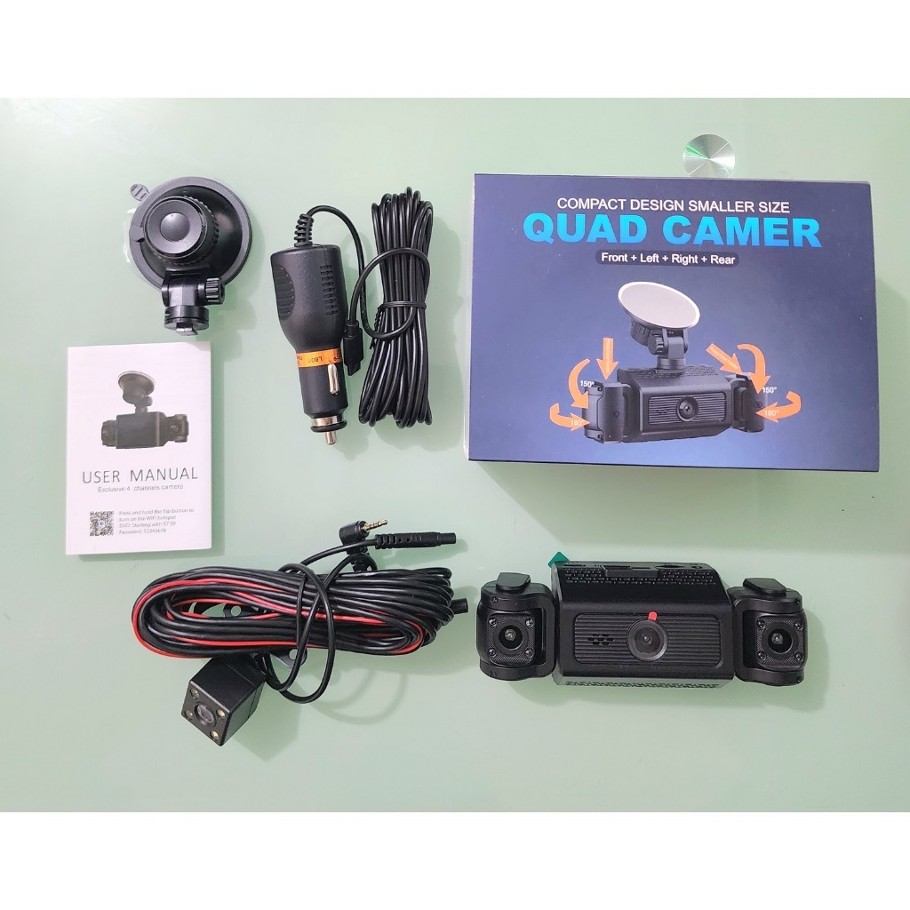 MH - kamera mobil wifi 4 kamera FHD 1080P Night Vision S7
