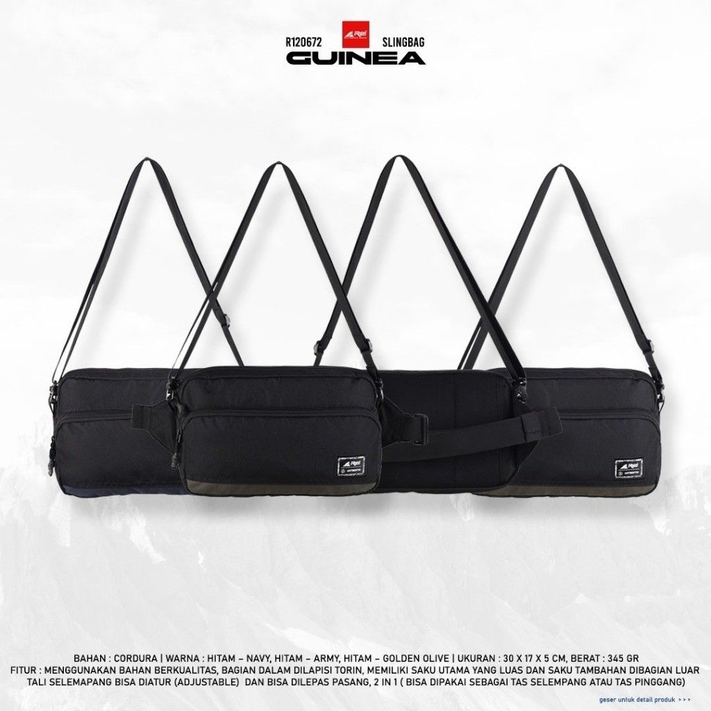 Tas Selempang Rei Guinea Original 100%