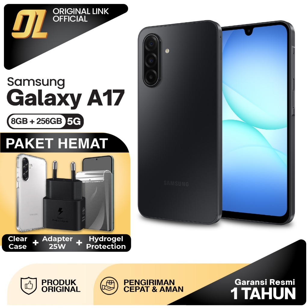 Samsung Galaxy A17 5G 8/256 GB RAM 8GB ROM 256GB Smartphone Original Resmi