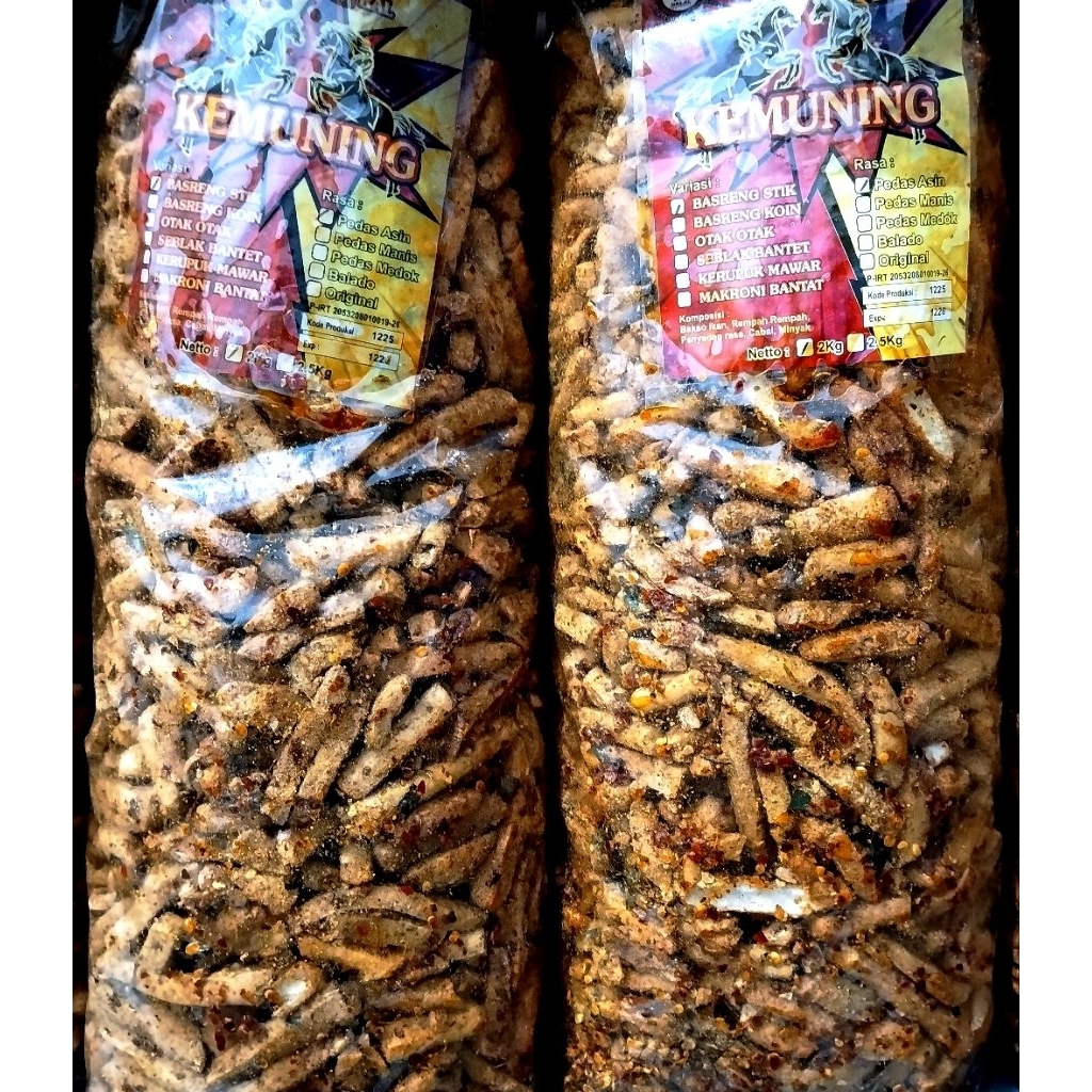 Basreng Stik Pedas Daun Jeruk 2 kg Surabaya Sidoarjo - Kirim Instant Sameday