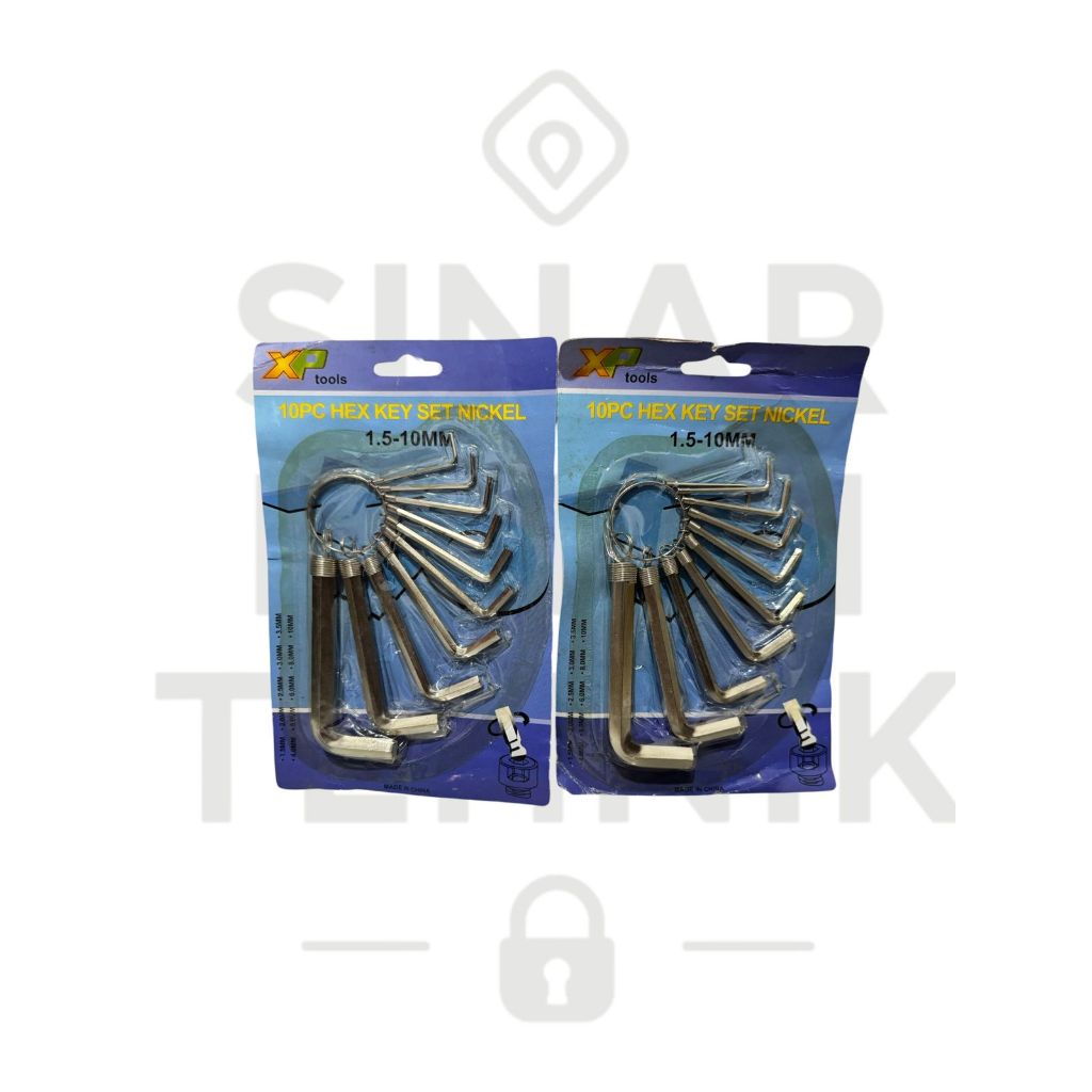 Kunci L Pendek FREED / Kunci L Set 10 Pcs / Kunci L Putih / Hitam