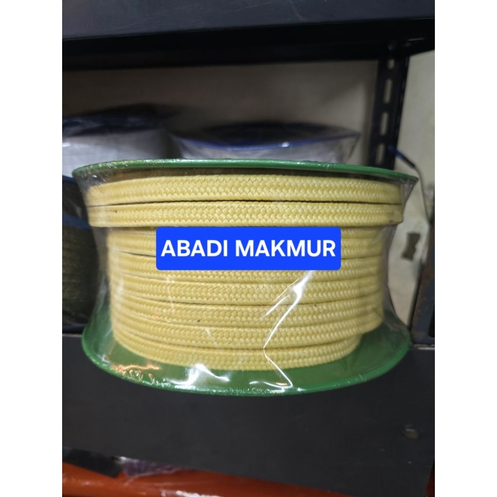 Gland Packing Aramid Fiber Kevlar kuning /Packing Pompa Air