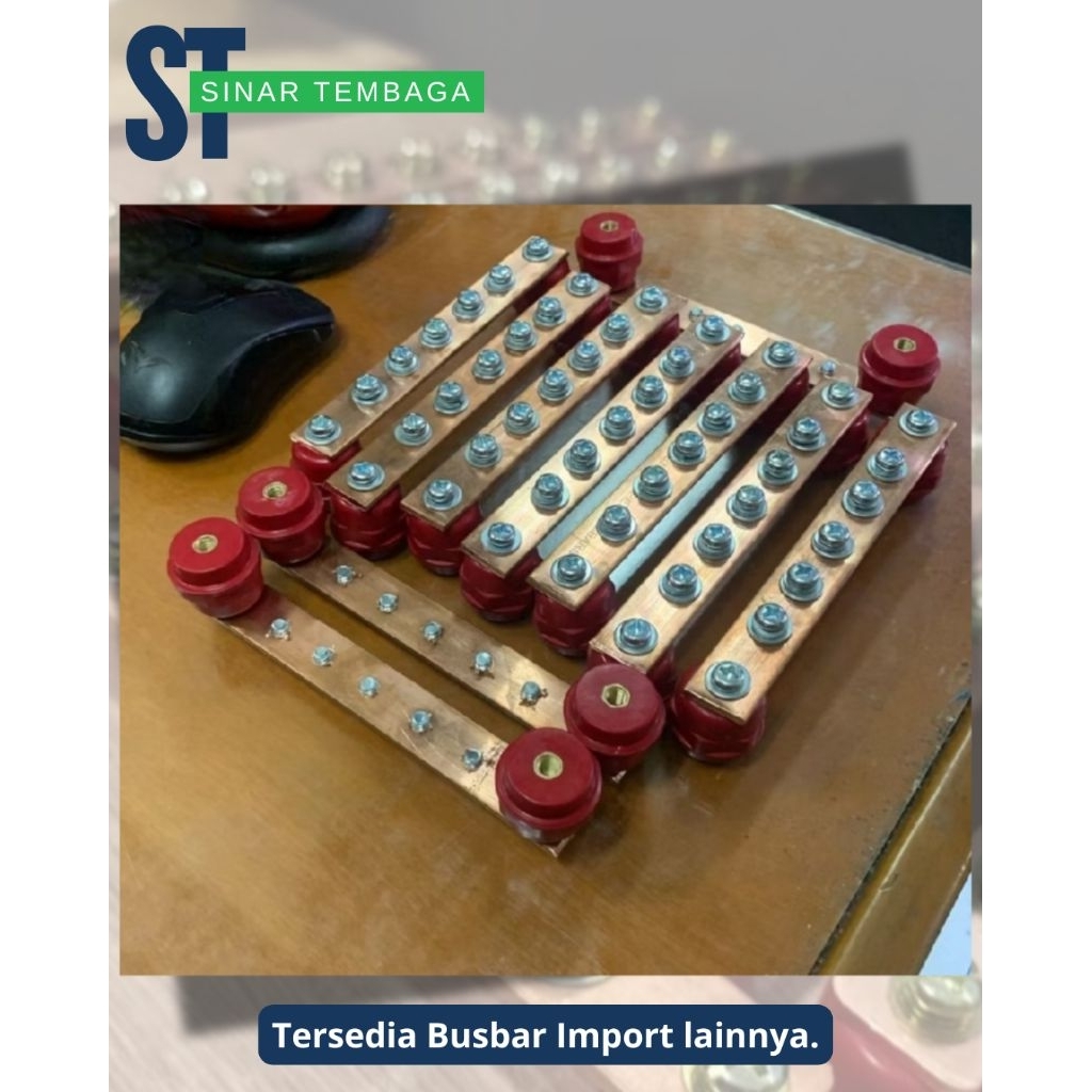 busbar tembaga custom 3mm x 30mm x 300mm full Busbar custom