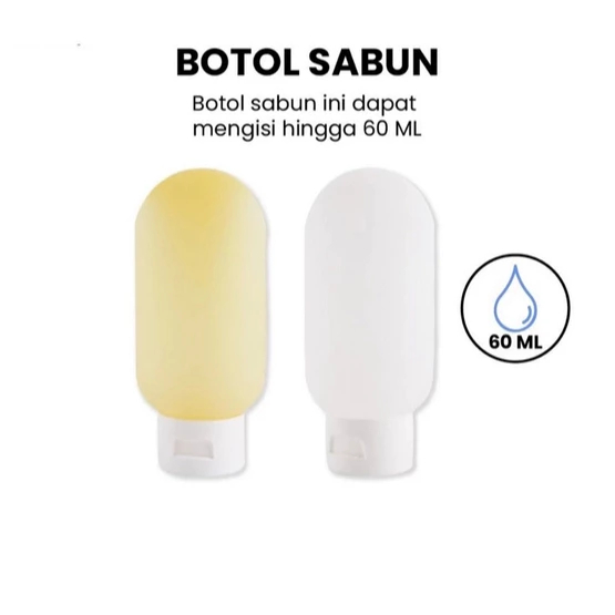 PROMO TERBARU [DUNIA] Botol Isi Ulang Sabun Shampoo Cair Isi 60 Ml / Botol Sabun Mandi Botol Refill