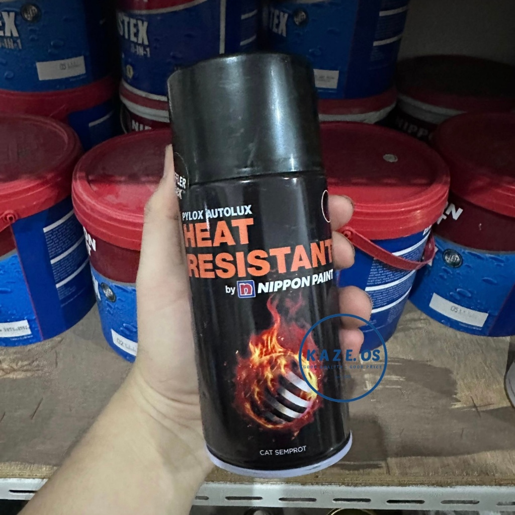 ASLI 100% PYLOX HEAT RESISTANT NIPPON PAINT 300 CC SEMUA WARNA - PILOX CAT SEMPROT PILOK PYLOK WHITE