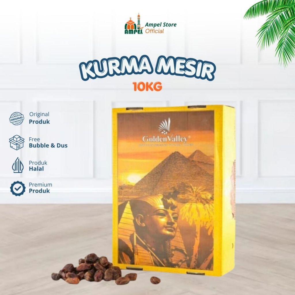 1 DUS Kurma Basah Mesir Golden Rotana 10kg Kemasan Plastik Enak Premium Promo Termurah - KURMA MESIR