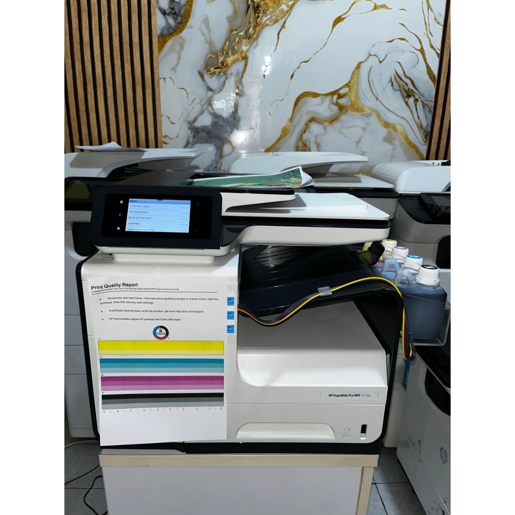 Printer HP Pagewide Pro MFP 477dw Sudah influs/chipless Counter rendah