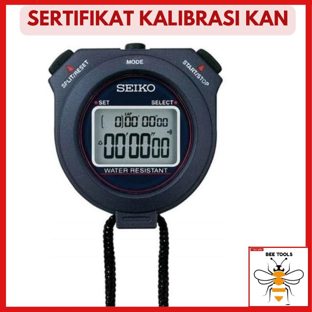 Stopwatch SEIKO Digital PLUS SERTIFIKAT KALIBRASI KAN