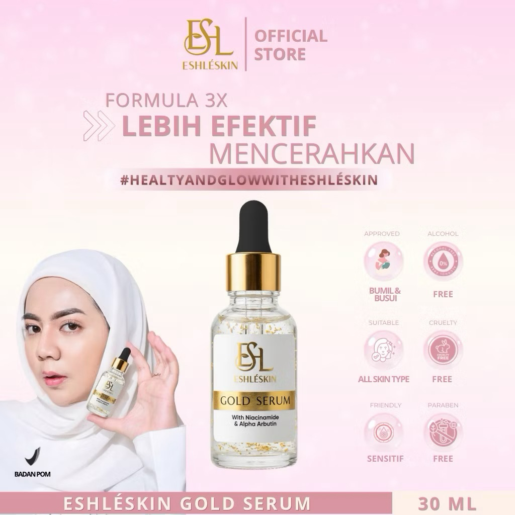 (READY) NEW FORMULA ESHLESKIN/ESHALINE 24K GOLD SERUM (30ML)