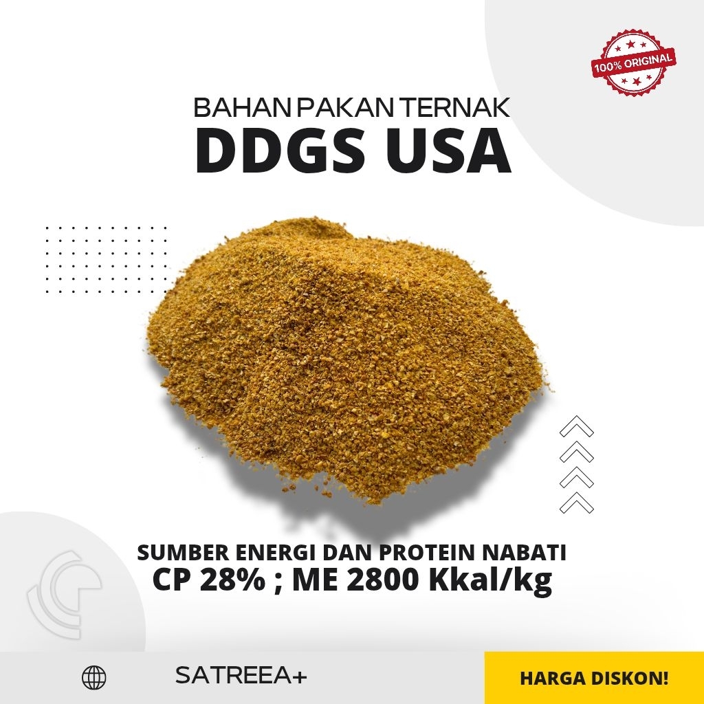 DDGS USA PRODUK HASIL TURUNAN JAGUNG SEBAGAI SUMBER ENERGI TINGGI DENGAN PROTEIN 28% BAHAN BAKU PAKA