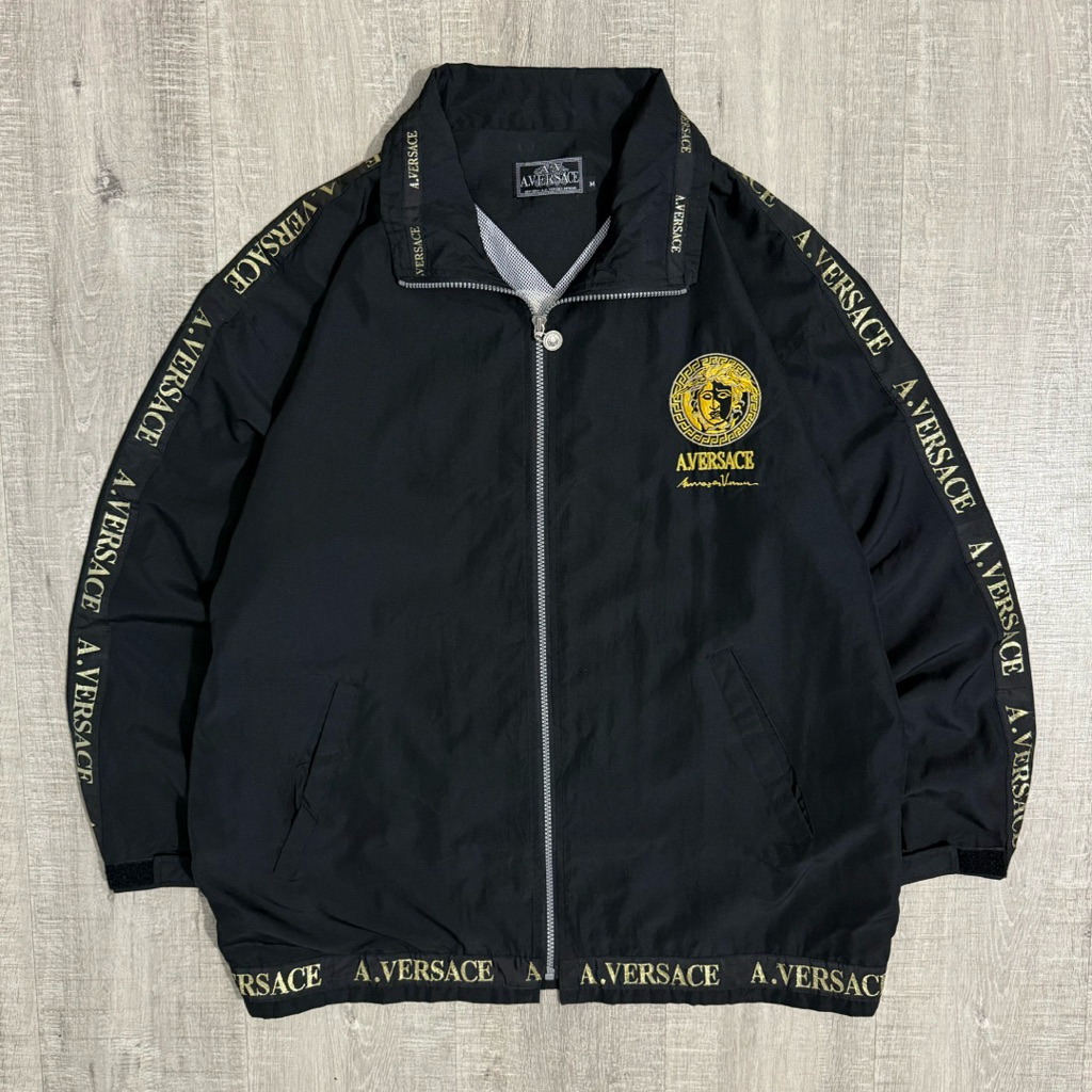 Versace windbreaker medusa jacket taped