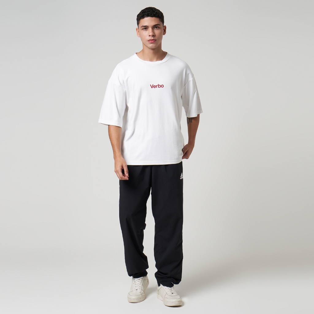 VERBO Flocking Boxy Tee (Broken White)