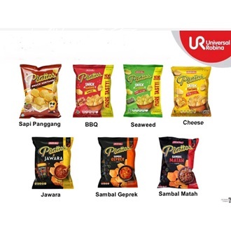 PIATTOS Keripik Snack Kentang 15gr All Varian Isi 10Pcs Sapi Panggang Rumput Laut Nori Sambal Geprek